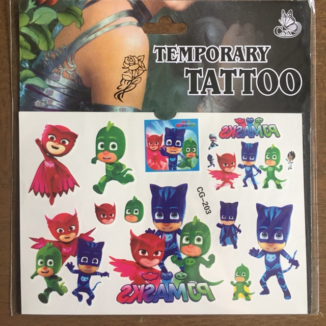PJ Mask tattoo sticker | Shopee Philippines