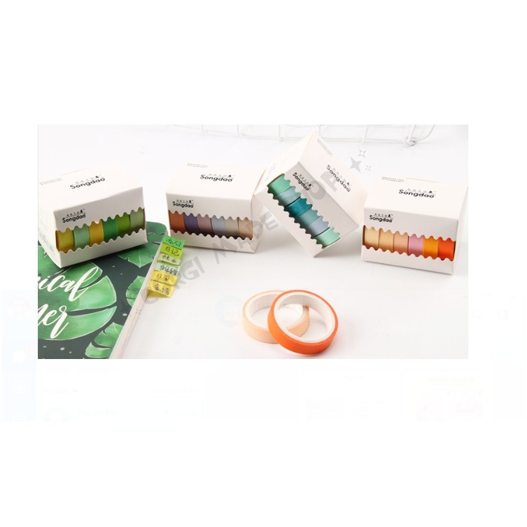 Lot of 6 washi 6 solid colors | Shopee Philippines