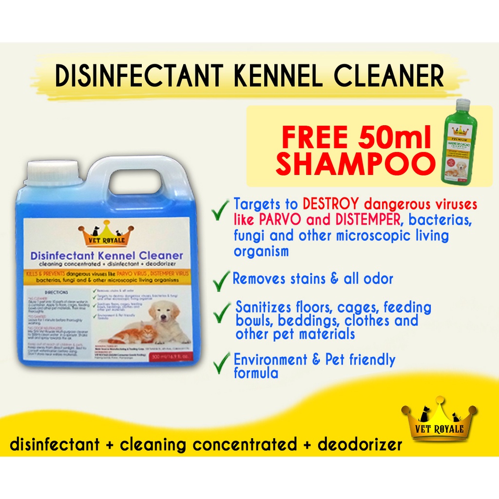 Disinfectant Kennel Cleaner 500ml (kills & prevents viruses like Parvo