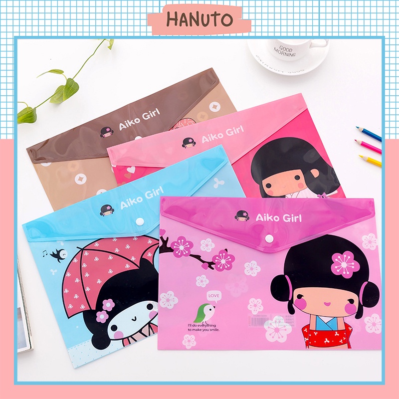 A4 Size Document Bag with cute Cartoon Patterns for Children HANUTO ...