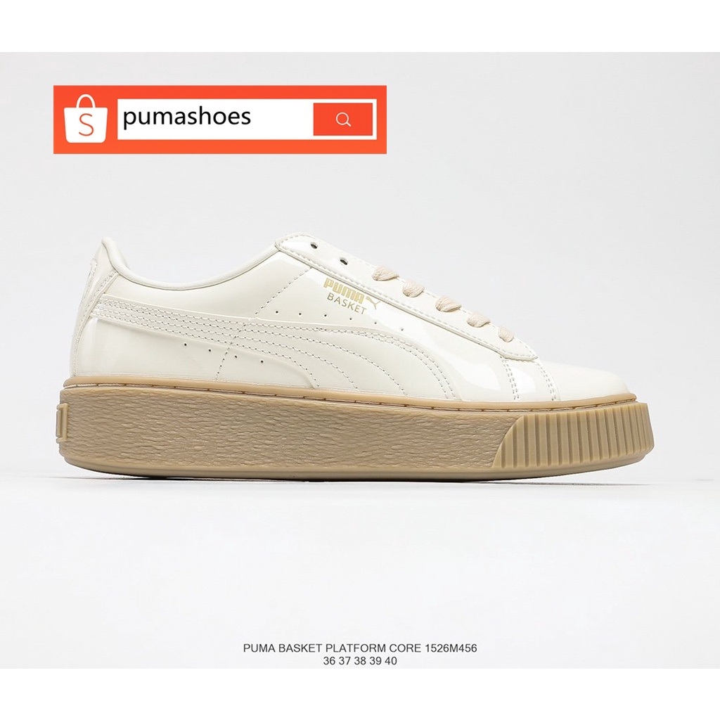 Puma platform glitter clearance beige