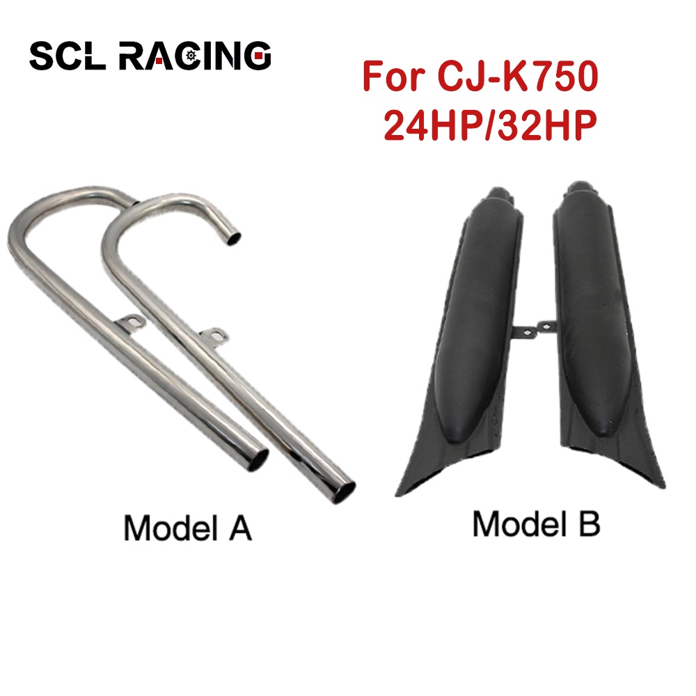 MOTO SCL Racing Motorcycle Stainless Steel Heatproof Paint Exhaust