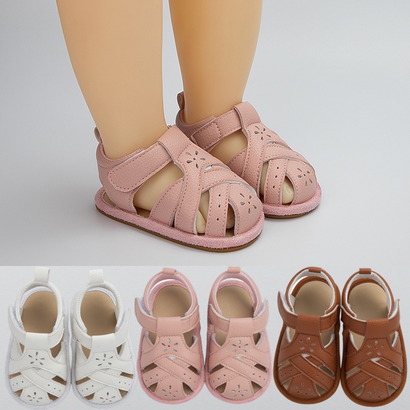 thumbnail image 2 of Floleo Clearance Children Girls Sandals Princess Soft Bottom Flowers Pearl Beach Leisure Shoes 2 of 14
