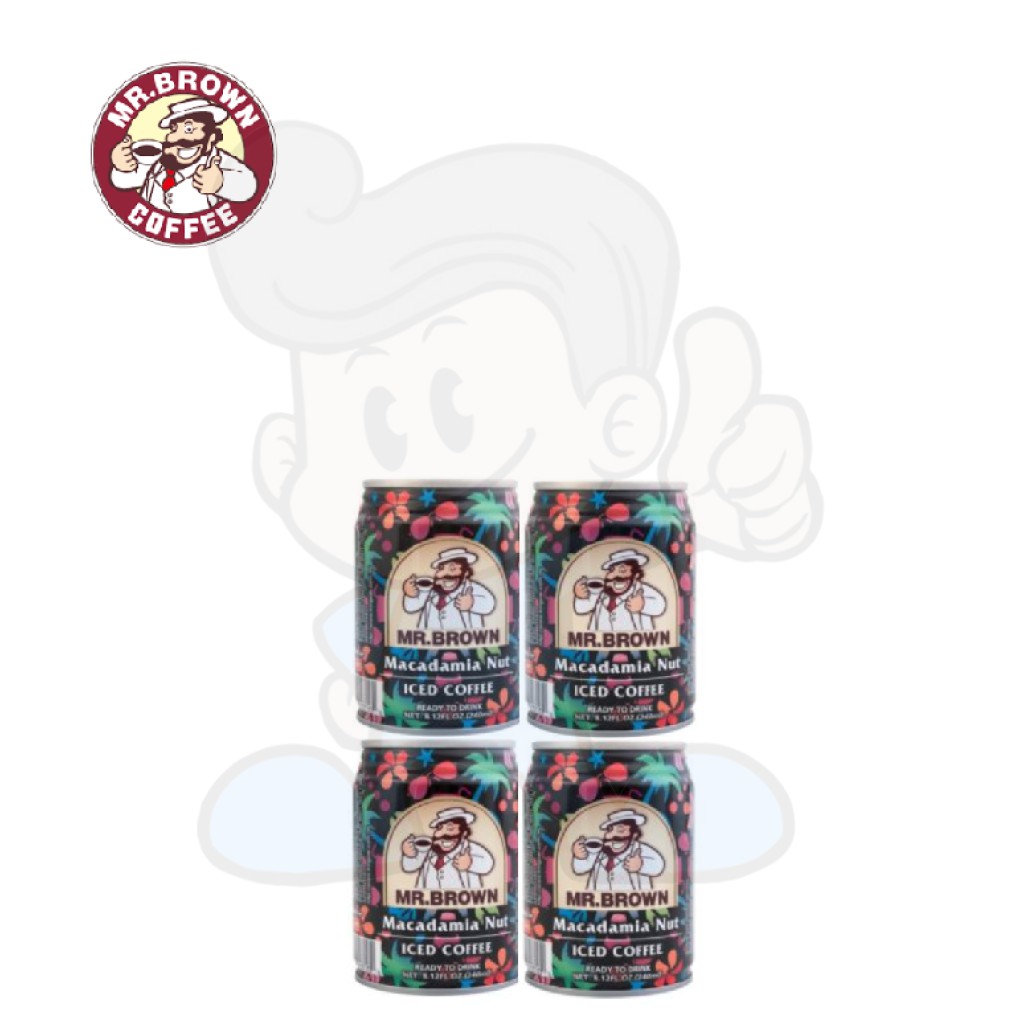 Mr. Brown Macadamia Nut Iced Coffee (4 x 240 ml) Shopee Philippines