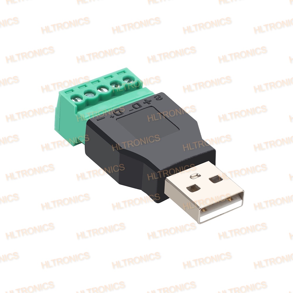 USB female to green terminal COD free soldering head USB female model ...