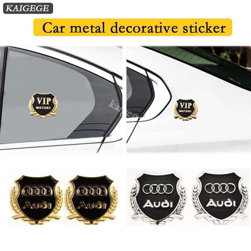 【KG】 3D Car Metal Sticker VIP MOTORS Logo Decoration Decal DIY Emblem ...
