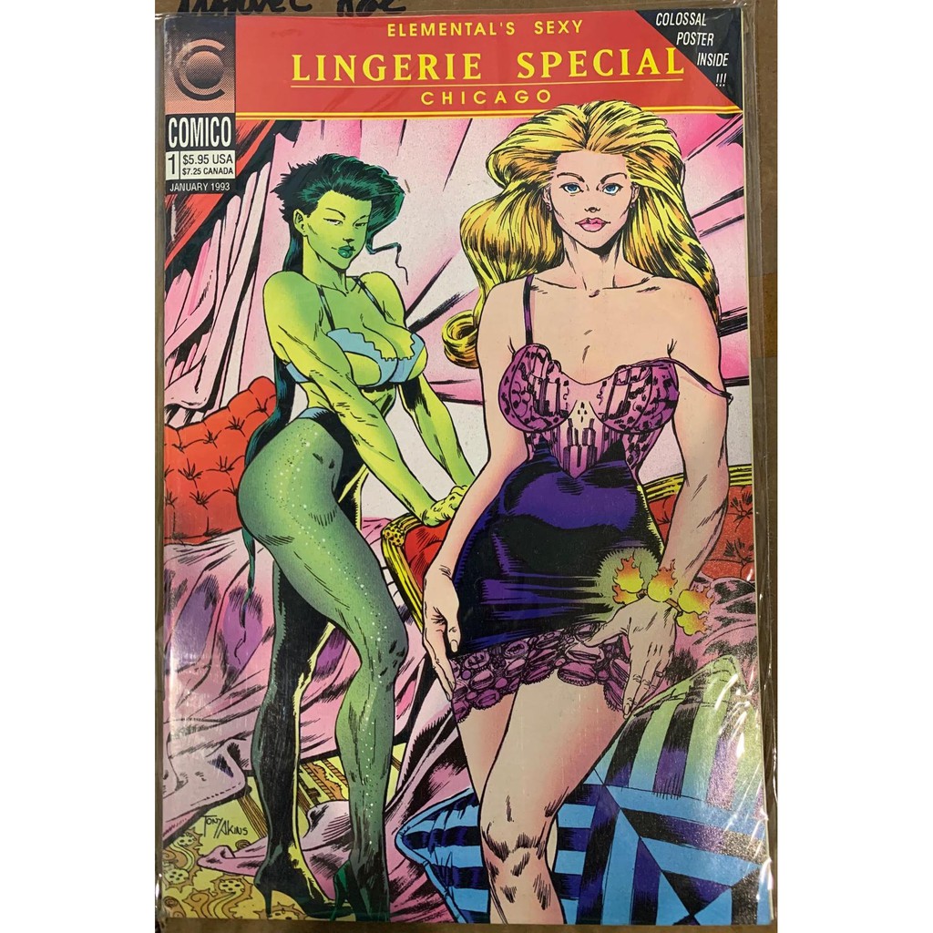 Comico Comics 1993 Elementals Sexy Lingerie Special 1 Shopee