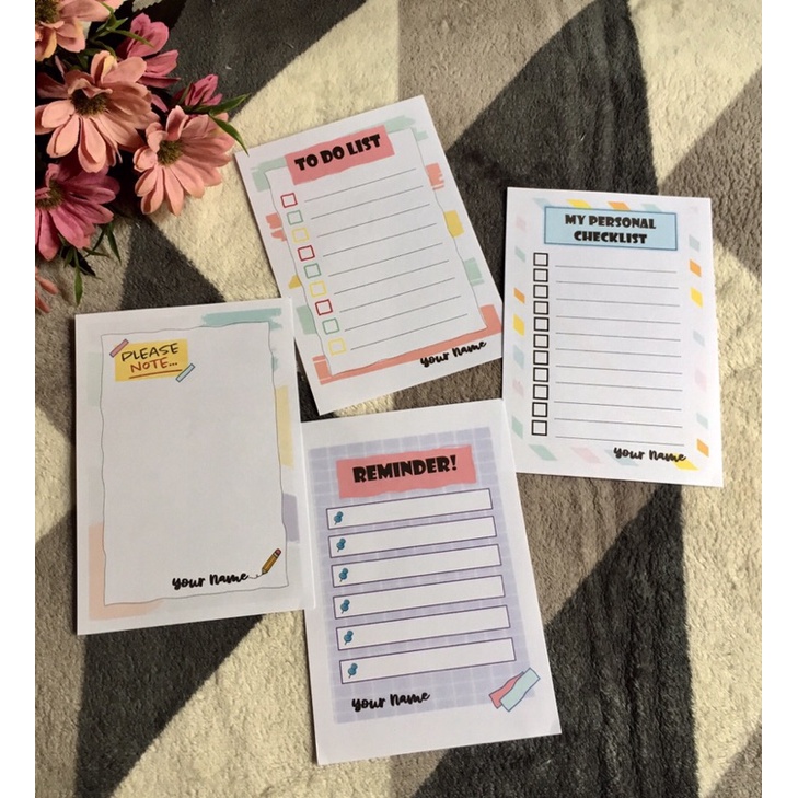 Personalized pad to do list reminder checklist note shopee philippines