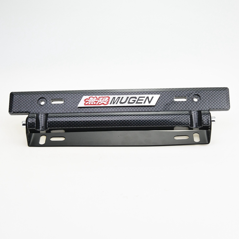 thumbnail image 2 of Universal Mugen-Style Burnt Blue Stainless Steel License Plate Frame With Screws – Front & Rear (1 Piece) 2 of 5