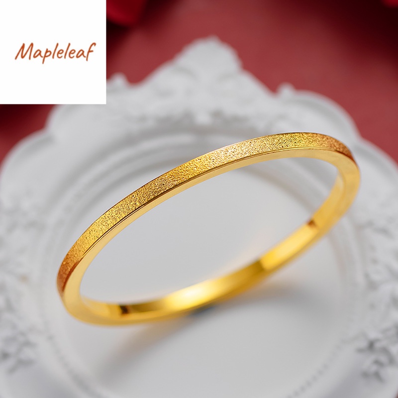 18K Saudi gold pawnable women's Vietnamese gold 4mm ancient French