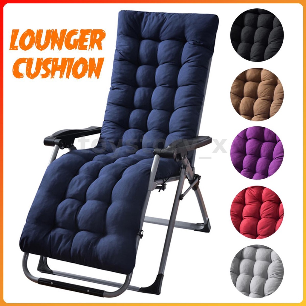 Home Lounger Cushion Padding In/Outdoor Patio Recliner Lounge Pad Chair
