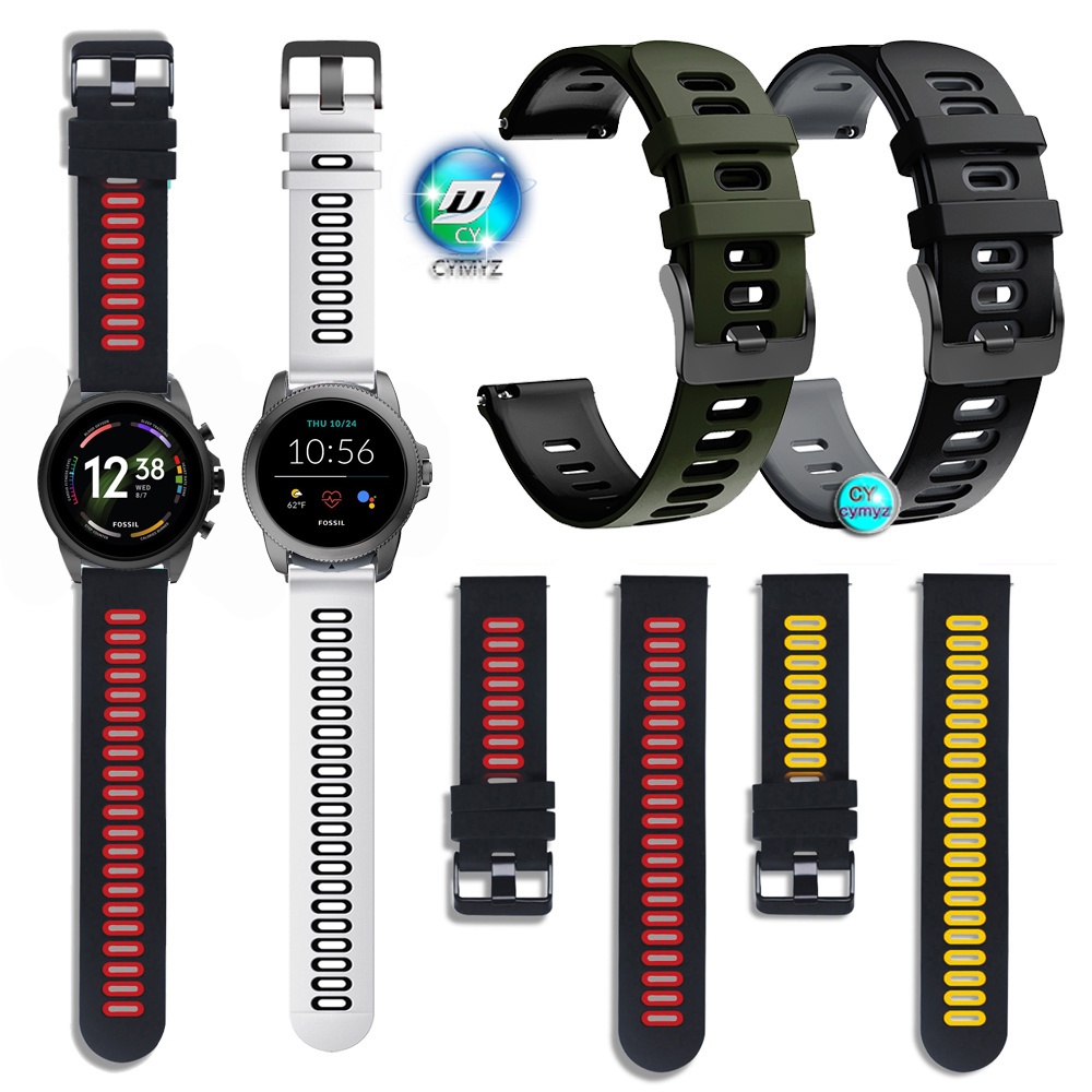 LvBu Cinturino Per Fossil Julianna HR – Nylon Intrecciato Arancione, Sgancio Rapido, Regolabile (155-210 Mm), Per Smartwatch Gen 5
