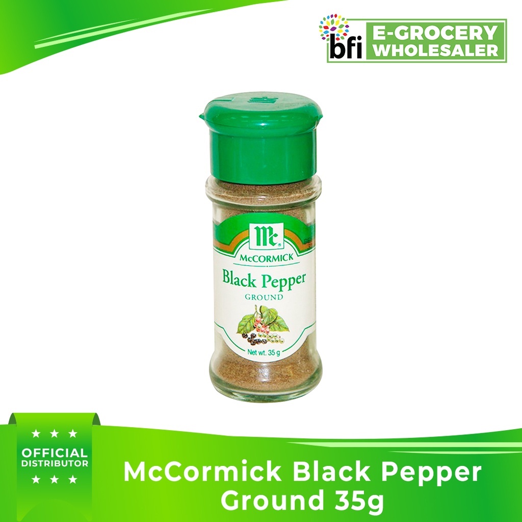 BFI McCormick Black Pepper Ground 35g Shopee Philippines