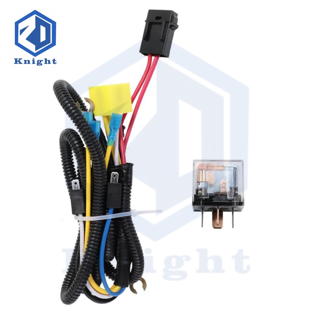 KNIGHT Horn Harness Wiring Kit With Relay 4 PINS and Fuse for Car