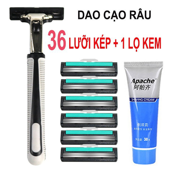 Dual 36-blade razor set with free foaming bottle - Razor set - Razor ...