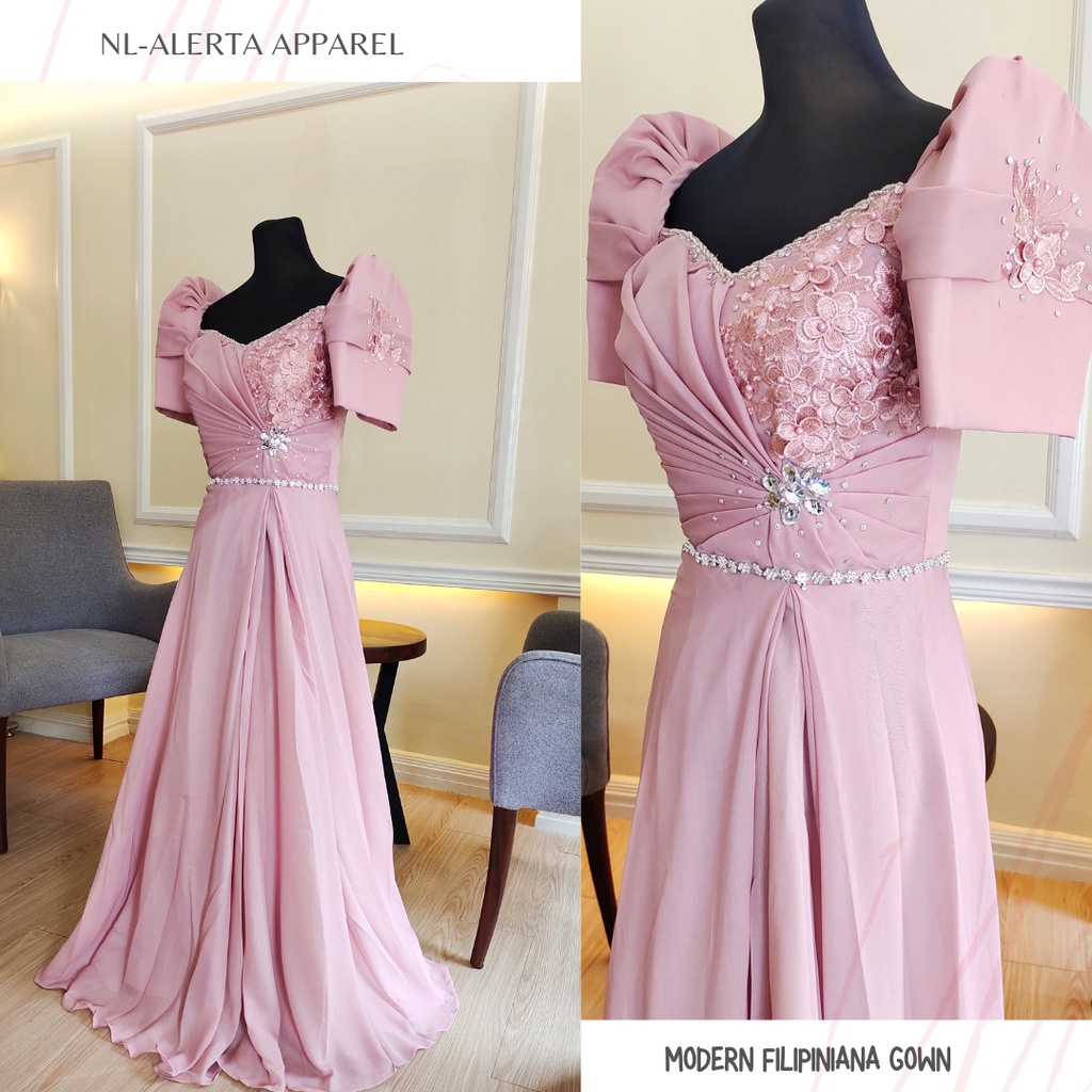 FILIPINIANA GOWN FOR WOMEN Shopee Philippines