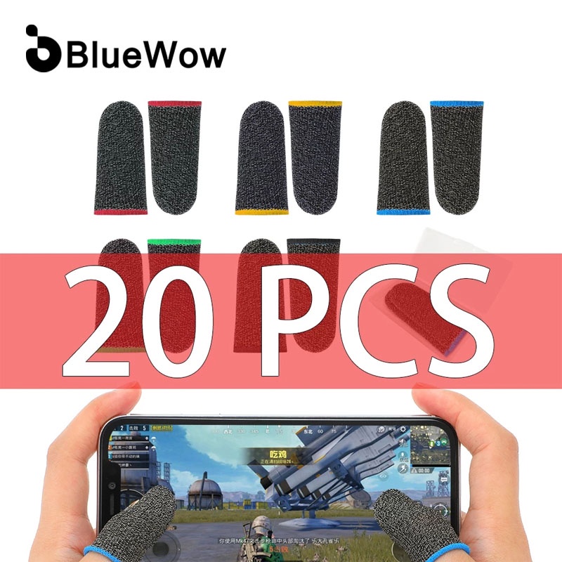 BlueWow 20pcs Finger Sleeve, Breathable Pubg Mobile Game Controller ...