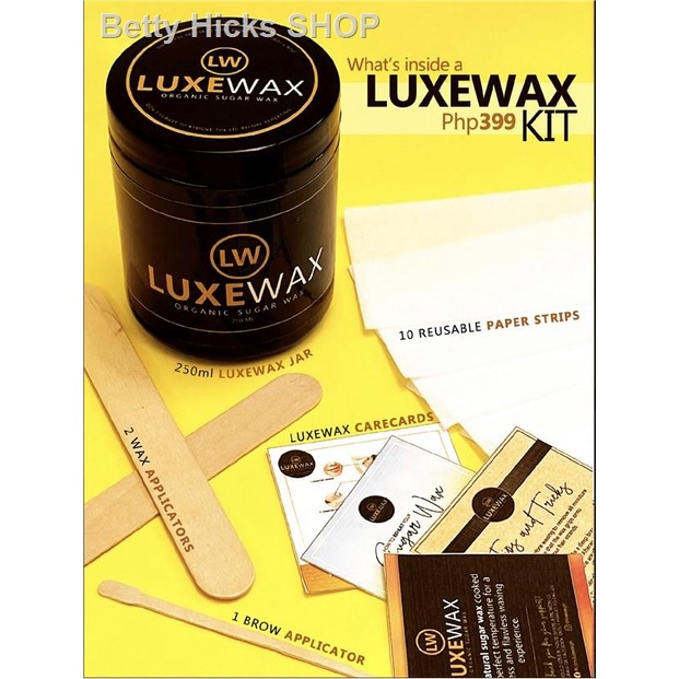 LUXEWAX Sugar Wax Kit 100 natural hot / cold hair removal sugar