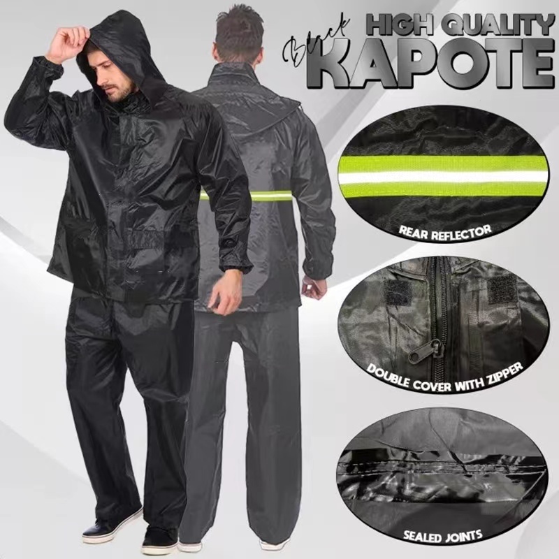 Waterproof Motorcycle Terno Raincoat with reflector (99) Rainsuit
