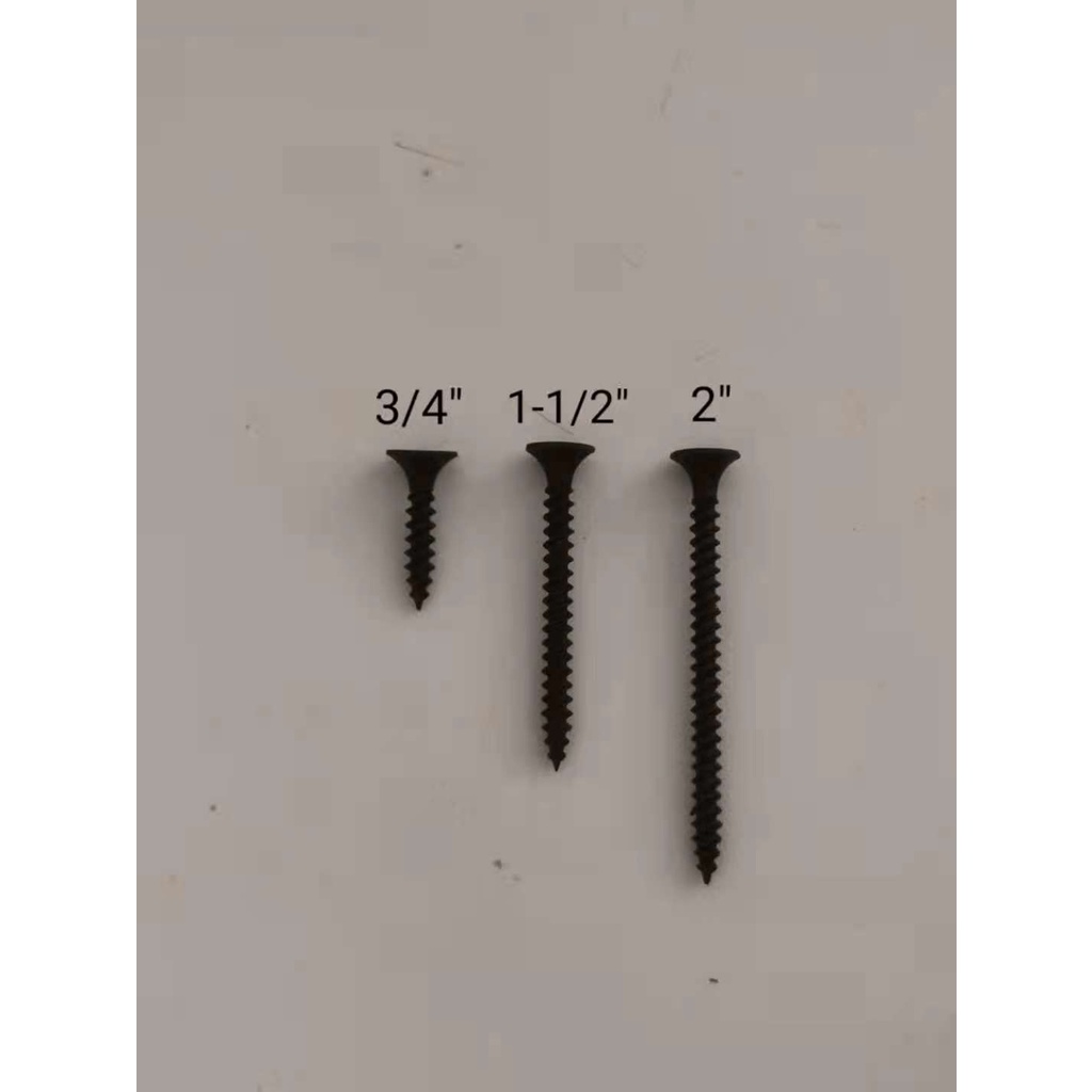 (Per 100pcs) Wood Gypsum Screw Black Screw Metal 3/4