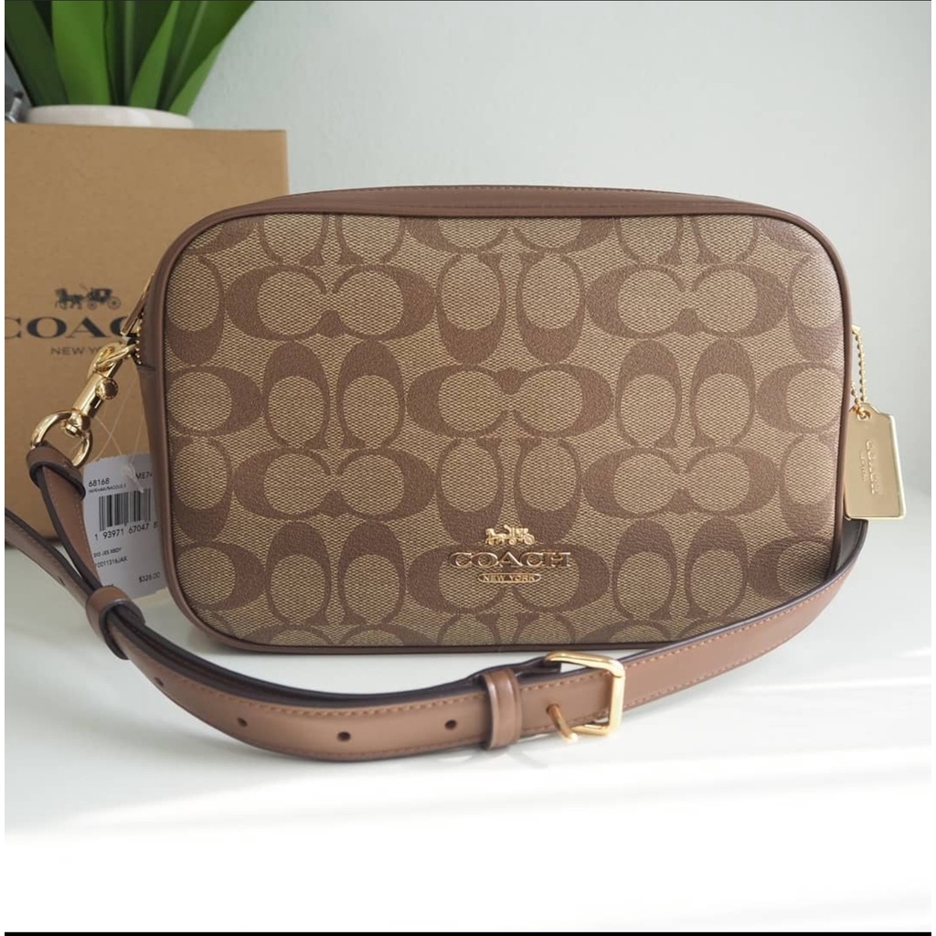 Coach Jes Crossbody In Signature Canvas Women's Crossody Bag F68168