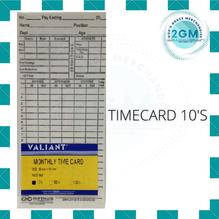 Shop timecard for Sale on Shopee Philippines