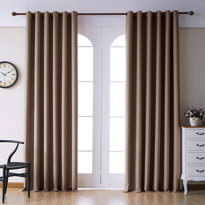 Solid Color Curtain 80 Shading For Bedroom Window Kurtina Living Room