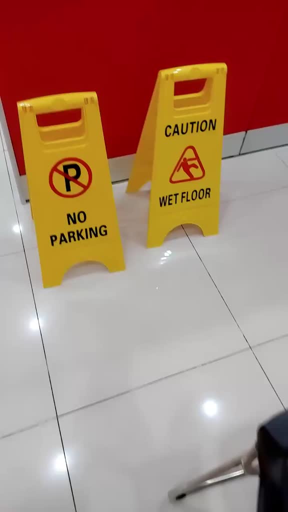 【COD】Caution Wet Floor Signage / No Parking Signage Warning Foldable ...