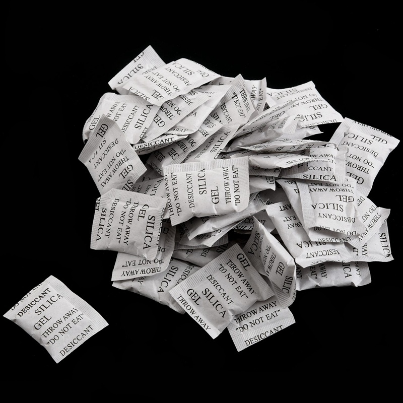 HLZS50 Pieces Silica Desiccant Drying Humidity Absorber Sachets Bags