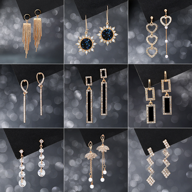 Fashion Metal Earrings Big Geometric Earrings For Women Hanging Dangle