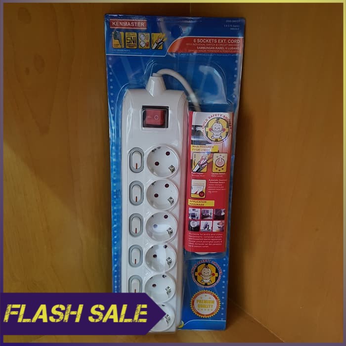 Kenmaster Electric Plug Socket 6 Hole Socket On Off F166 | Shopee ...
