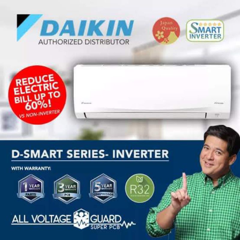 Daikin Hp D Smart Inverter With Installation Shopee Philippines