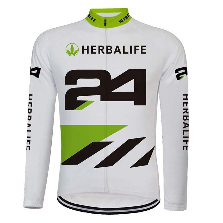 Herbalife Cycling Shirt Men Cycling Jersey Long Sleeve Top Cycling Wears Shirt