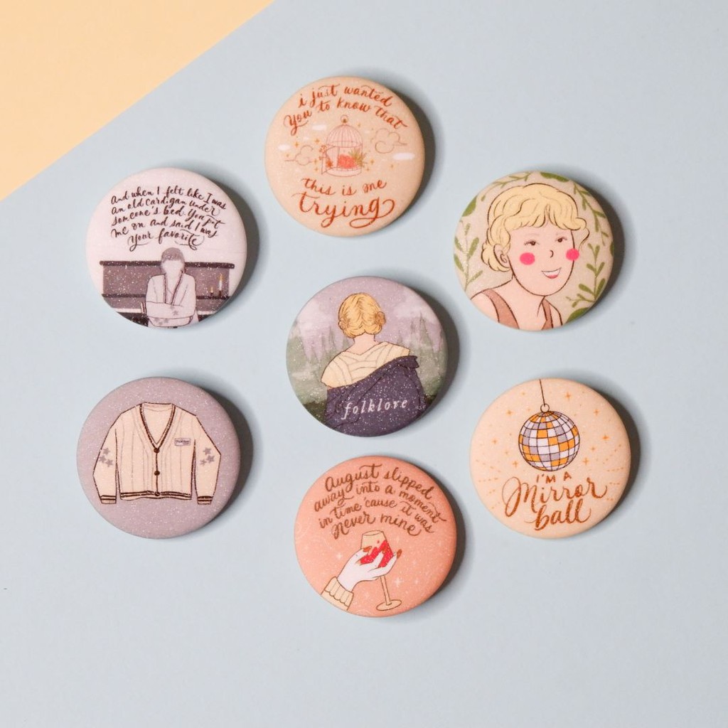 Taylor Swift Folklore Button Pin (Price Per Pin) | Shopee Philippines