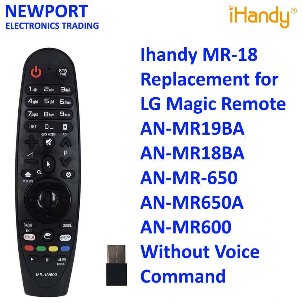 Ihandy MR-18 Replacement for LG Smart TV Magic Remote with Netflix and ...