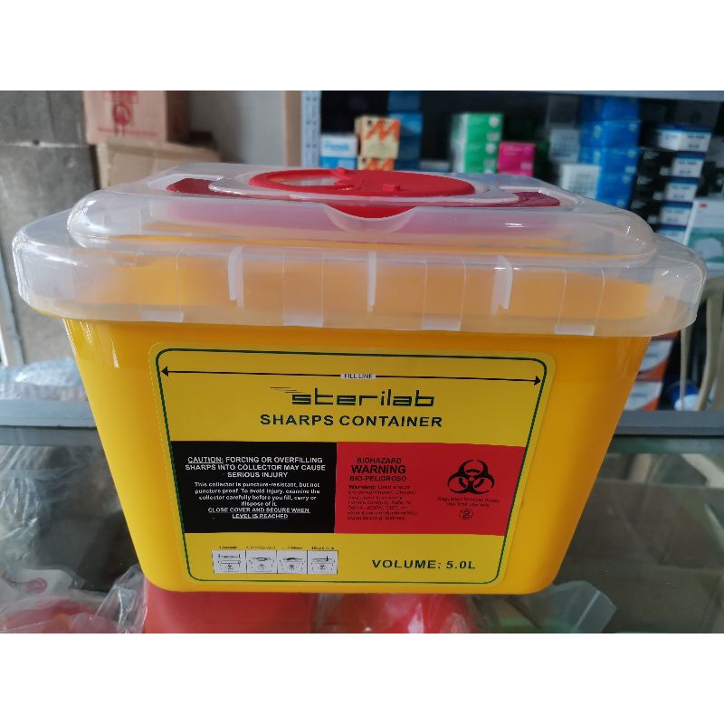 SHARPS CONTIANER 5.0L | Shopee Philippines