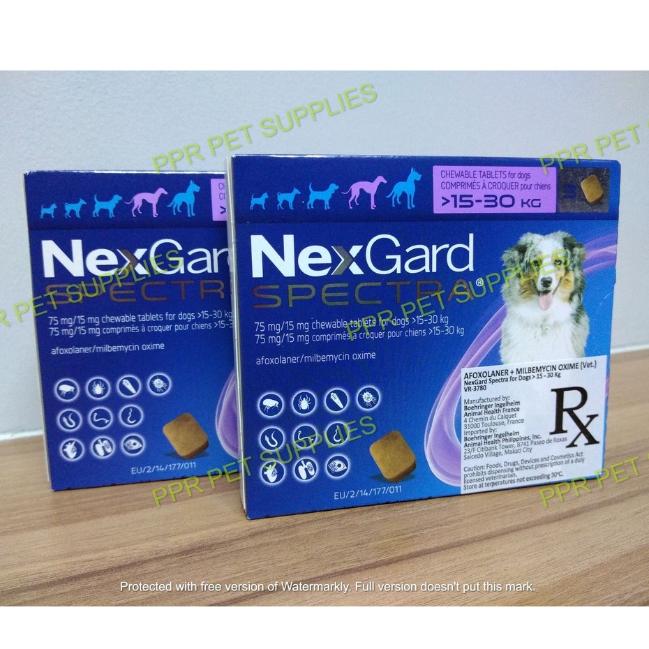 NEXGARD SPECTRA ANTI FLEAS AND TICKS FOR DOGS 15 TO 30 KG | Shopee ...