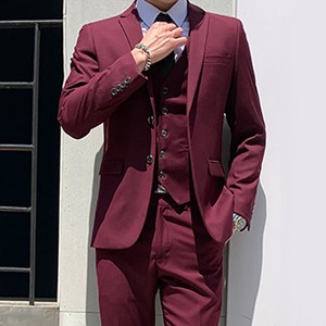 Men’s 3pcs Slim Fit Suit Exquisite Workmanship Comfortable and ...