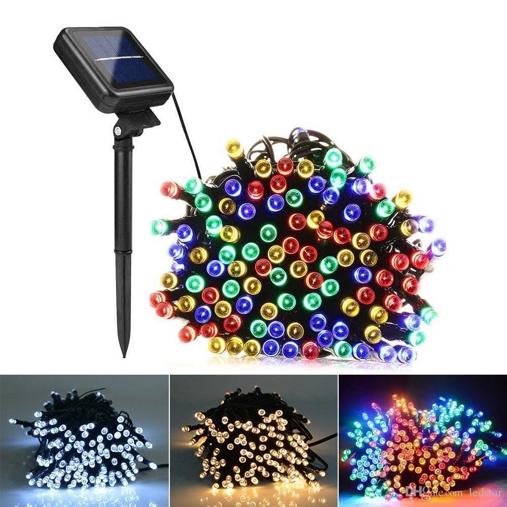 10M Solar 100L Led String Fairy Light Party Outdoor Christmas Decorate ...