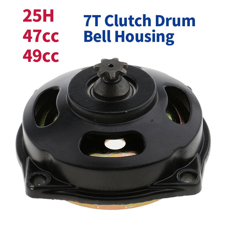 T8F 25H 7T Clutch Drum Bell Housing for 47cc 49cc Pocket Bike ATV Quad