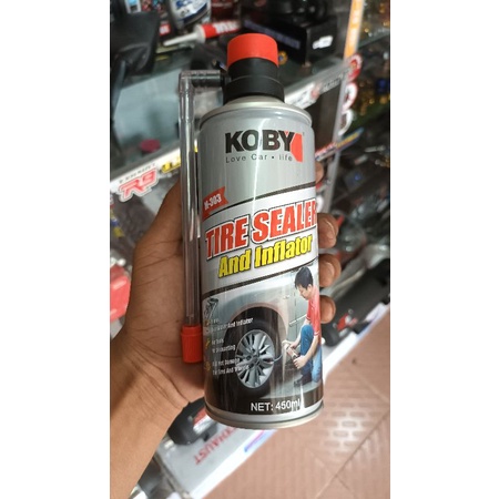 koby tire sealer and inflator 450ml (ORIGINAL) | Shopee Philippines