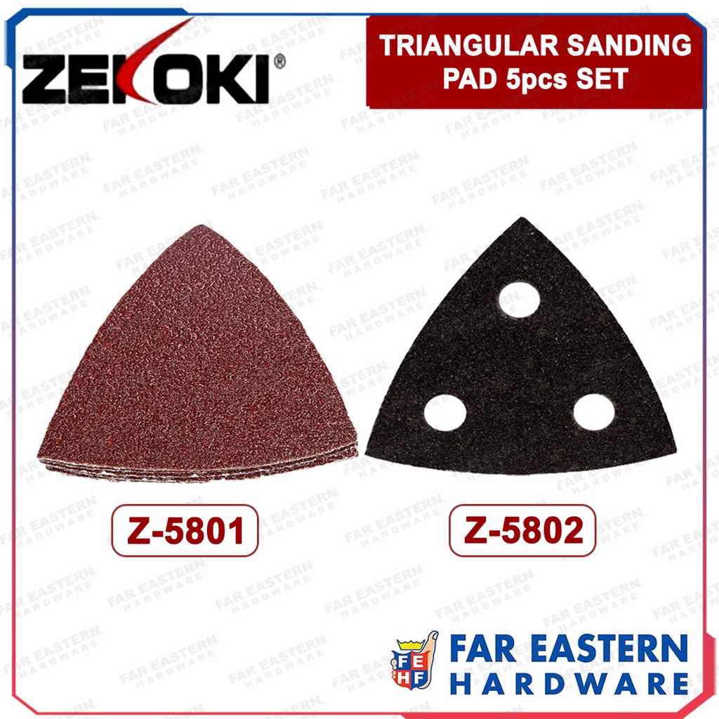 FANJIE 25 Pcs 93mm Triangle Sanding Pads Paper Set Hook & Loop