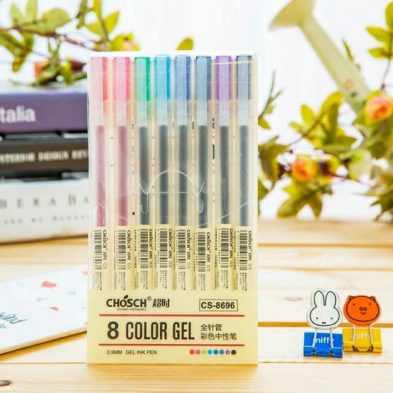 CHOSCH 8pcs Gel Ink Pens CS8696 Shopee Philippines