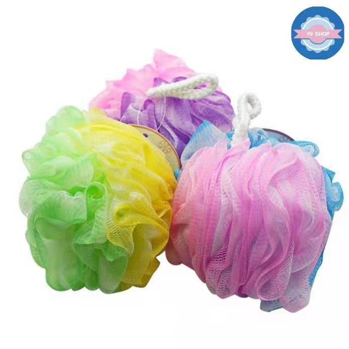 _99Shop Bath Sponges Loofah Lather Mesh Pouf Shower Puff Soft Body Wash ...