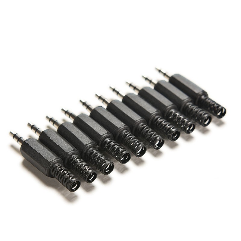 IGO 10 pcs 3.5mm 1/8" Audio Male Plug Jack Adapter Stereo Connector for