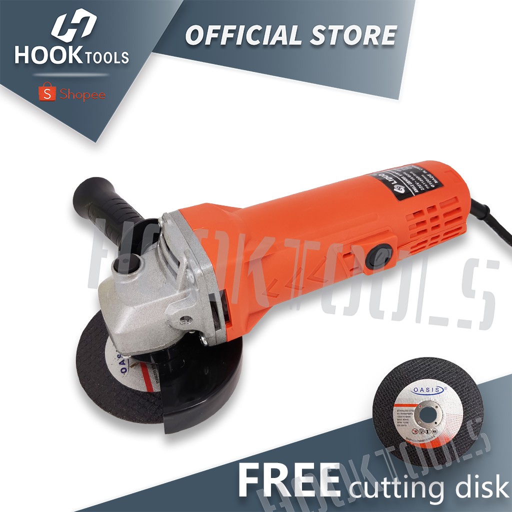 HOOK Tools 4″ 11000rpm 680W AC Angle Grinder | Shopee Philippines