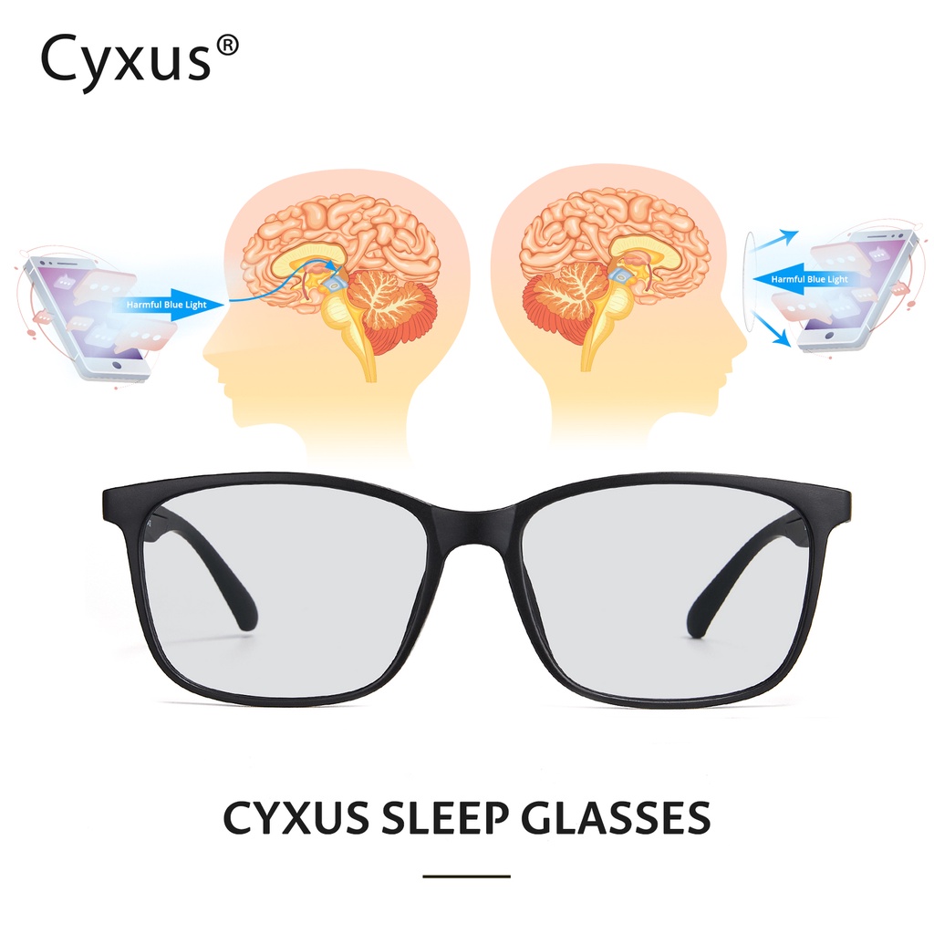 Cyxus New Sleep Assist Glasses Help Secretion Of Melatonin Uv420 Blue Light Blocking Computer 1783