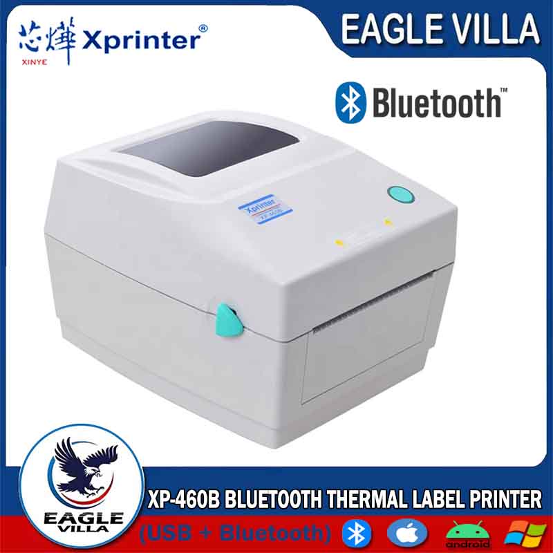 Xprinter XP460B Thermal Label Printer (BLUETOOTH+USB ONLY )Express Electronic Label Printer