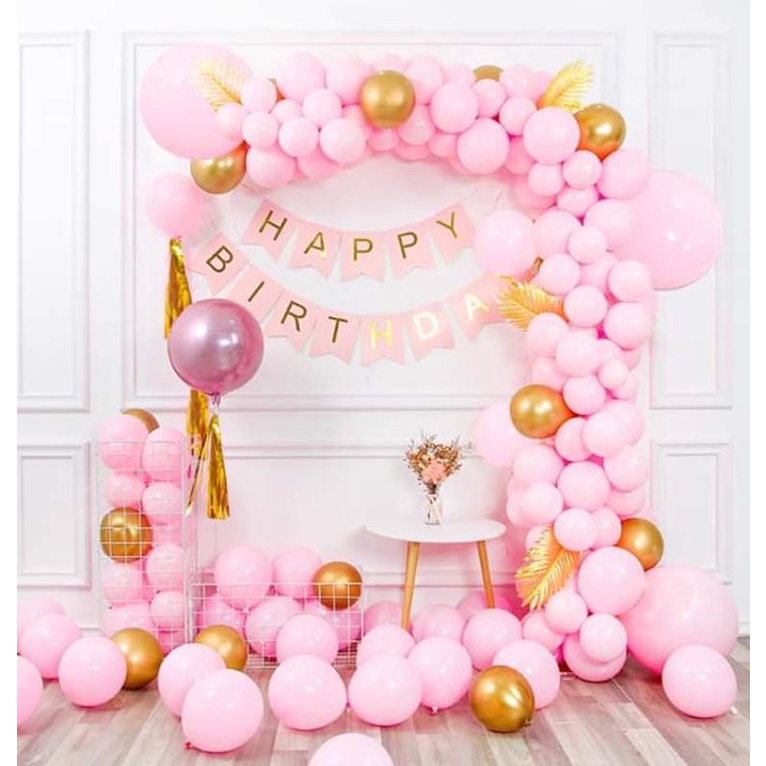 NEW HBD PINK BALLON SET (#8952) | Shopee Philippines