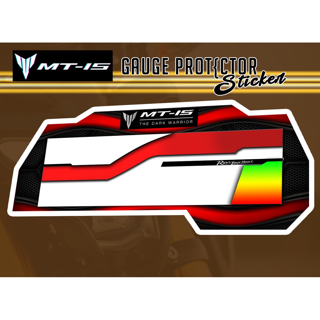Gauge Protector Yamaha MT15 Red Shopee Philippines